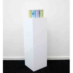 Hayden Agency Party Hire - White Acrylic Plinth 90cm Square All Birthday
