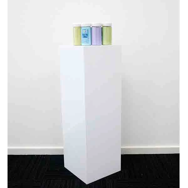 Hayden Agency Party Hire - White Acrylic Plinth 90cm Square All Birthday