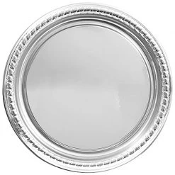 Everything Party By Event 8pk Deluxe Metallic Silver Round Plates - 9"