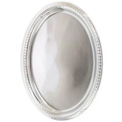 Alpen By Event 2pk Metallic Silver Oval Platters