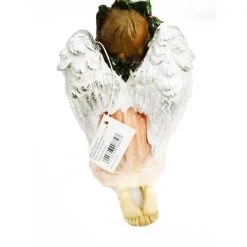 Pacific Wholesale Ceramic Christmas Angel Decoration With LED Lights