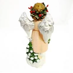 Pacific Wholesale By Event Ceramic Christmas Angel Decoration With LED Lights