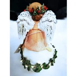 Pacific Wholesale Ceramic Christmas Angel Decoration With LED Lights
