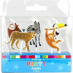 Everything Party All Birthday Wild Jungle Safari Candles 5pk