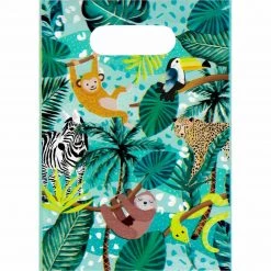 Artwrap Wild Jungle Safari Party Bags 8pk All Birthday