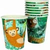 Artwrap All Birthday 8pk Wild Jungle Safari Paper Cups