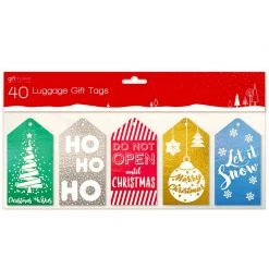 Everything Party 40 Christmas Luggage Gift Tags