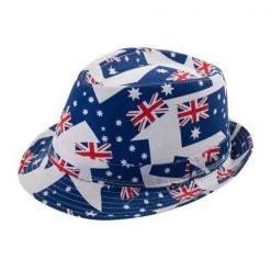 Everything Party Adult Australian Flag Fedora Hat