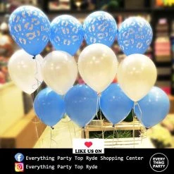 Everything Party Baby Shower Footprint Helium Balloon Bouquet Balloons