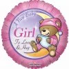 KALEIDOSCOPE 18" Baby Girl To Love And Hug Foil Balloon
