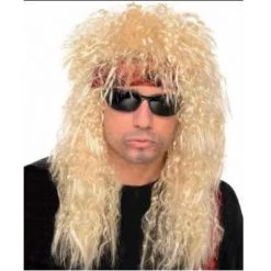Everything Party Wig - Deluxe Rocker Blonde Curly Wig By Theme