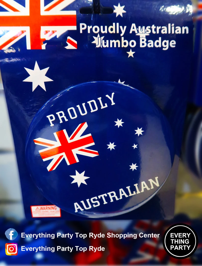 Cut Price Australia Day - Proudly Australian Jumbo Badge