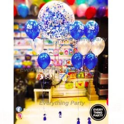 Everything Party 18th Birthday Boy Jumbo Confetti Balloon Arrangement Balloons