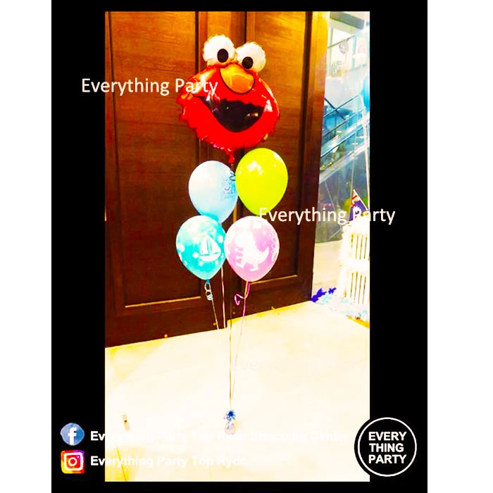 Everything Party Balloons Elmo Helium Balloon Bouquet