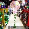 Everything Party 3ft Round Confetti Balloon With Leaves
