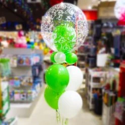 11" Qualatex Plain Latex Balloon - Round Fashion Lime Green Balloons