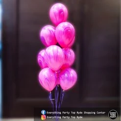 Everything Party 11" Marble Helium Balloon Bouquet