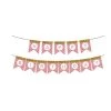 Everything Party All Birthday Happy Birthday Banner With Glitter Dots - Pink & Gold