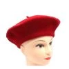 JD Party Costume Accessories Felt Beret Hat - Red