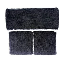 Everything Party 1980's Plain Headband & Wristband Set (11 Colours)