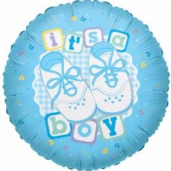 KALEIDOSCOPE Balloons 18" It's A Boy With Shoes Foil Balloon