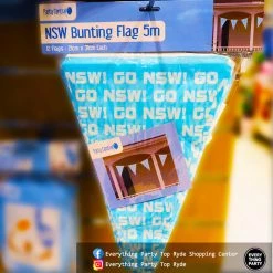 Everything Party By Event State Of Origin - NSW Bunting Flag 5m