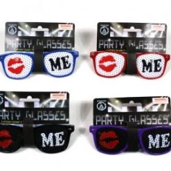 Jemark Kiss Me Party Glasses By Theme