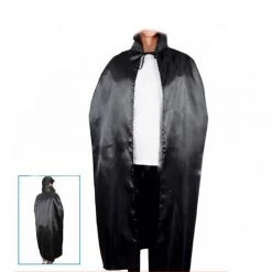 Everything Party Black Long Cape With Collar Costume