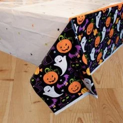 Everything Party Halloween Cat & Pumpkin Tablecover