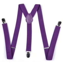 Everything Party Costume Accessories Purple Suspenders