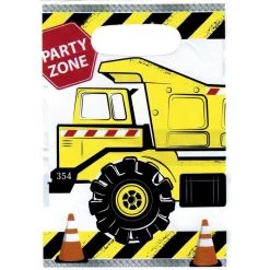 Artwrap All Birthday 8pk Construction Party Zone Party Bags