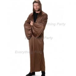 Everything Party Costume Adult - Karnival Deluxe Brown Hooded Robe