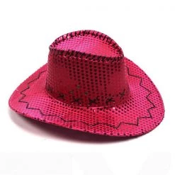 JD Party Sequin Cowboy Hat - Pink