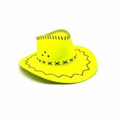 JD Party Cowboy Hat - Fluro Yellow