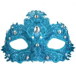 Dr. Tom's Crystal Lace Mask - Pink & Blue Masks