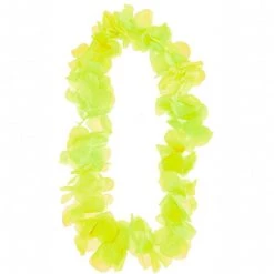 Everything Party Hawaii Flower Lei - Neon Yellow By Theme