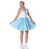 Everything Party Adult Deluxe 1950's Blue Polka Dot Costume