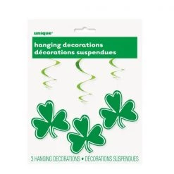 Everything Party By Event St Patrick's Day - 3 Hanging Shamrock Decoration