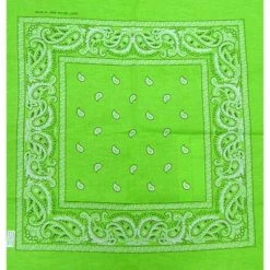 JD Party Lime Green Assorted Bandana