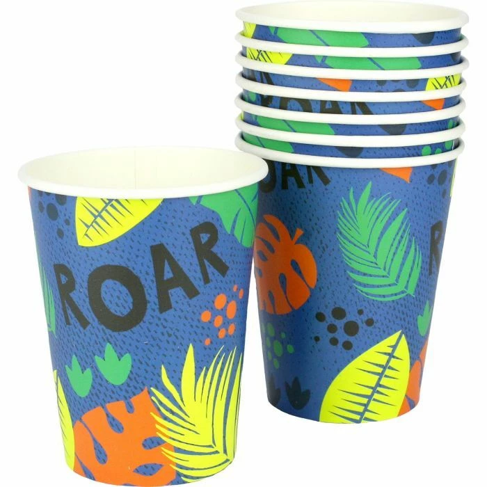 Everything Party All Birthday 8pk Dinosaur Roar Paper Cups