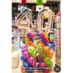 Everything Party 40th Birthday Balloon Column Decoration Balloons