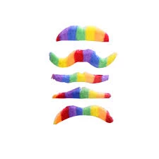 Everything Party Rainbow Moustache Set By Event