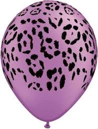 Everything Party 11" Qualatex Leopard Spots Assorted Colour Latex Balloon
