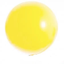 3ft Qualatex Plain Latex Balloon - Round Standard Yellow Balloons
