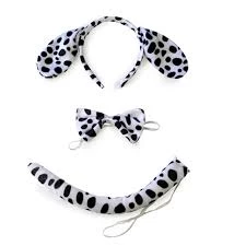 Everything Party Costume 3pc Animal Dress Up Set - Dalmatian Dog