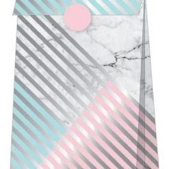 Everything Party 8pk Marble Party Treat Bags With Seals All Birthday