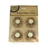 Jemark 4pk Brown Hessian Flower Craft & Art