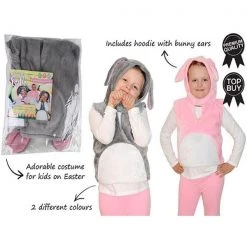 Everything Party Costume Kids Easter Bunny Vest With Hoodie