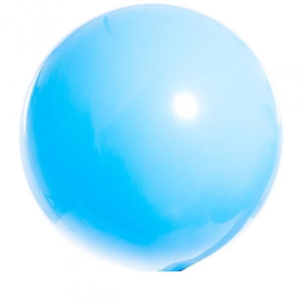 Balloons 3ft Qualatex Plain Latex Balloon - Round Standard Light Blue