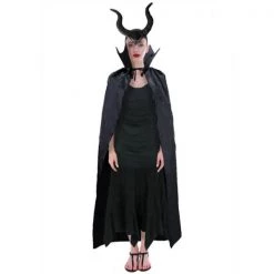 JD Party Evil Queen Cape And Maleficent Headband Set Costume